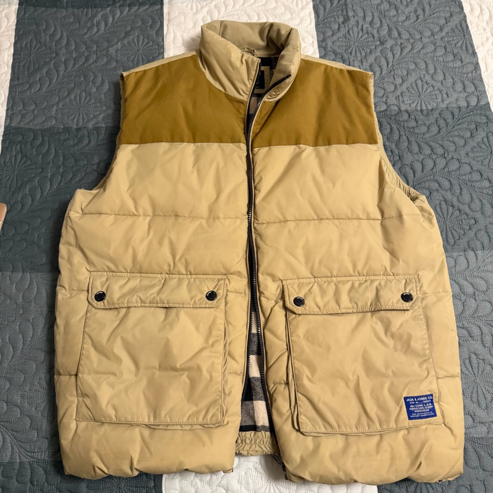Jack & Jones Tan and Brown Vest